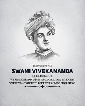 Swami Vivekananda Punyatithi flyer