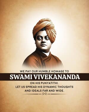 Swami Vivekananda Punyatithi poster