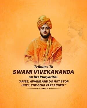 Swami Vivekananda Punyatithi event poster