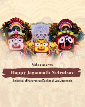 Lord Jagannath Netrotsav event poster