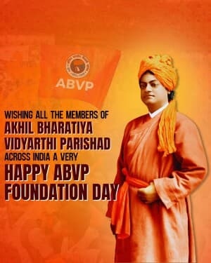 ABVP Foundation Day poster