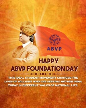 ABVP Foundation Day event poster