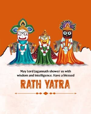Rath Yatra advertisement banner