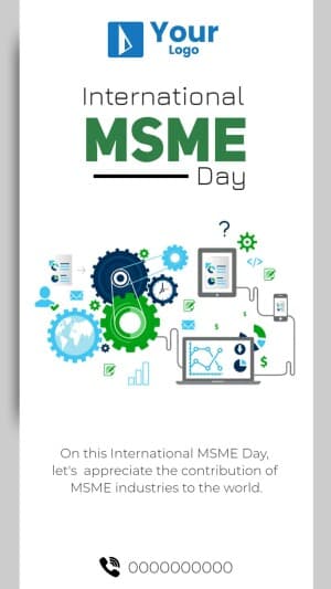 World MSME Day facebook ad banner