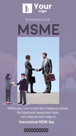 World MSME Day facebook template