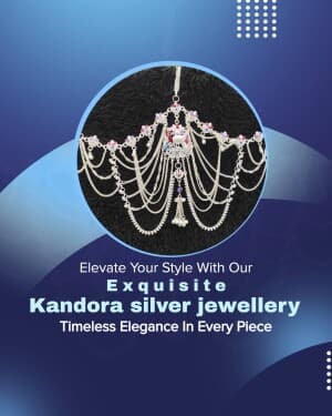 Jewellery promotional template