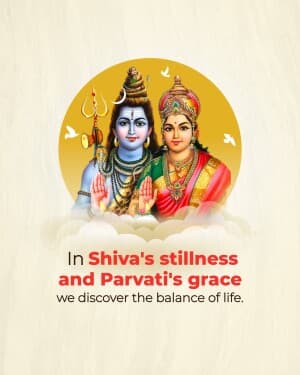 Shiv-Parvati Facebook Poster