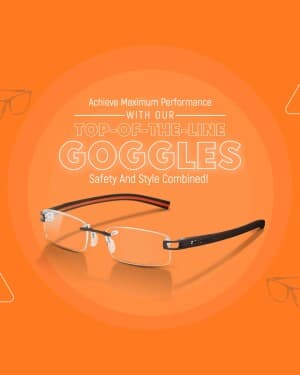 Goggles marketing poster