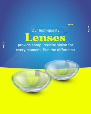 Lenses marketing poster