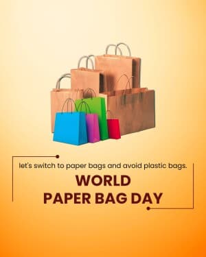 World Paper Bag Day event poster