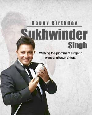 Sukhwinder Singh Birthday banner