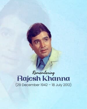 Rajesh Khanna Punyatithi poster