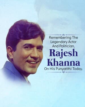 Rajesh Khanna Punyatithi illustration