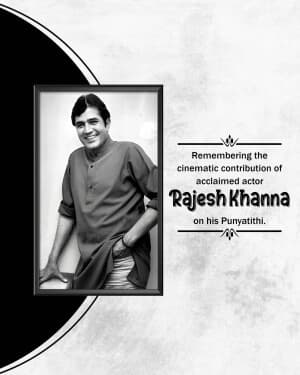 Rajesh Khanna Punyatithi graphic