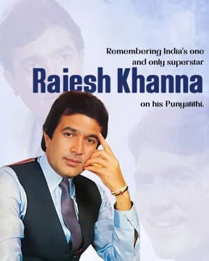 Rajesh Khanna Punyatithi flyer