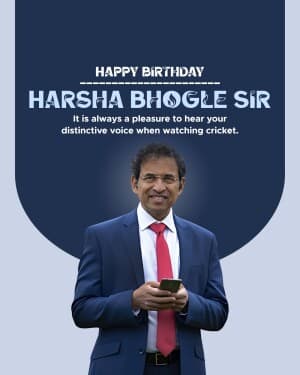 Harsha Bhogle Birthday video