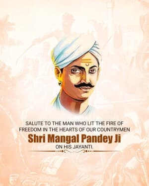 Mangal Pandey Jayanti graphic