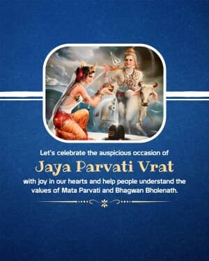 Jaya Parvati Vrat poster Maker