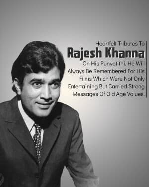 Rajesh Khanna Punyatithi banner