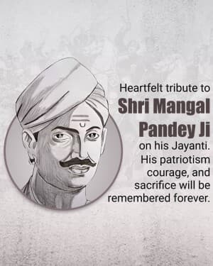 Mangal Pandey Jayanti flyer