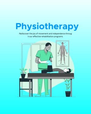 Physiotherapy marketing poster