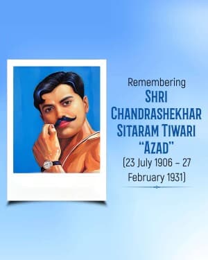 Chandra Shekhar Azad Jayanti illustration