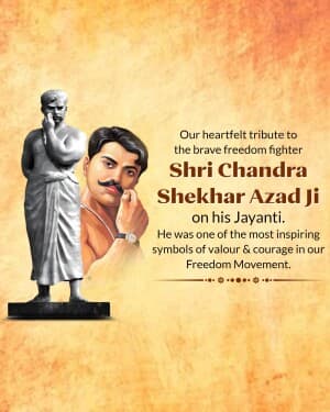 Chandra Shekhar Azad Jayanti banner