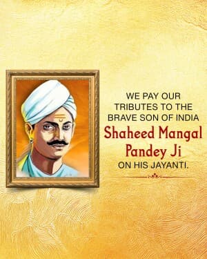 Mangal Pandey Jayanti banner