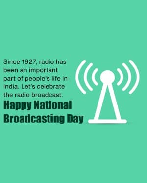 National Broadcasting Day illustration