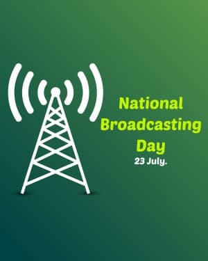 National Broadcasting Day graphic