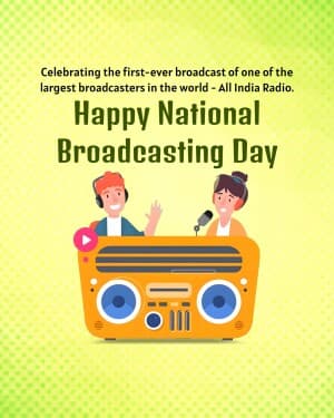 National Broadcasting Day banner