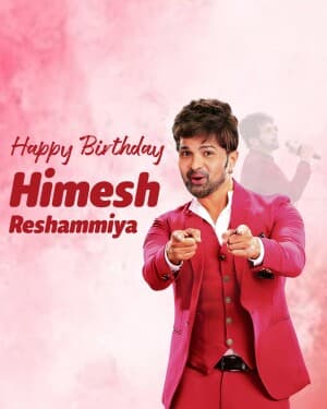 Himesh Reshammiya Birthday illustration