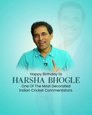 Harsha Bhogle Birthday post