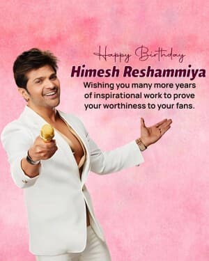 Himesh Reshammiya Birthday image