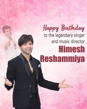 Himesh Reshammiya Birthday graphic