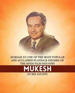 Shri Mukesh Chand Mathur Jayanti graphic