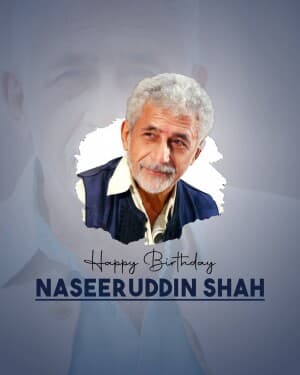 Naseeruddin Shah Birthday image