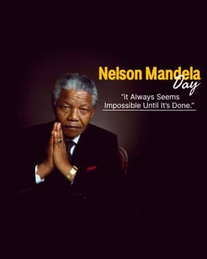 Nelson Mandela International Day graphic