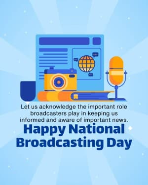 National Broadcasting Day poster