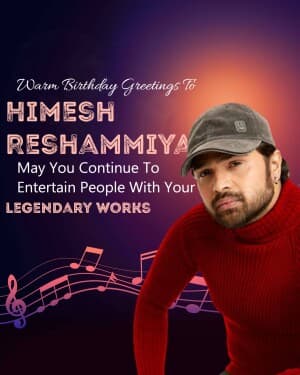 Himesh Reshammiya Birthday banner