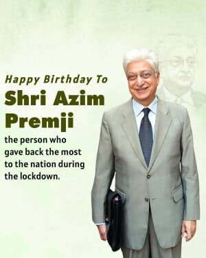 Azim Premji | Birthday illustration