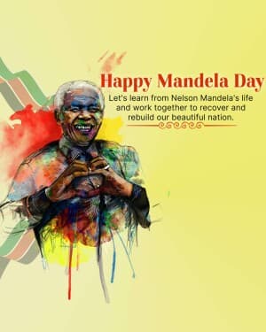 Nelson Mandela International Day flyer