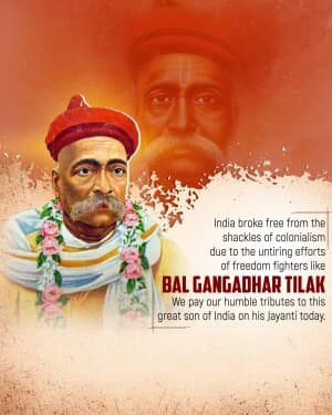 Bal Gangadhar Tilak Jayanti video