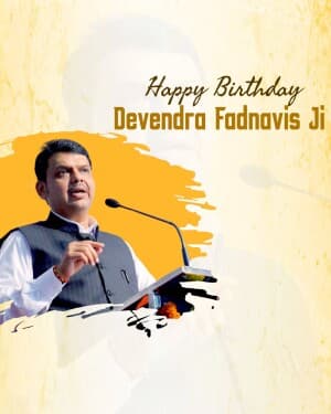 Devendra Fadnavis Birthday image