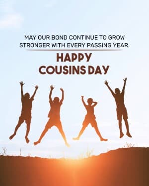 Cousins Day flyer