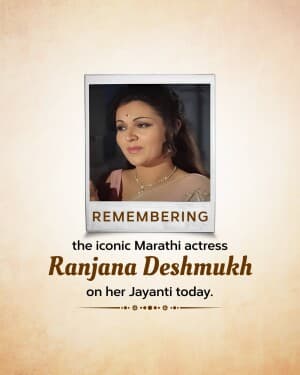 Ranjana Deshmukh Ji Jayanti image