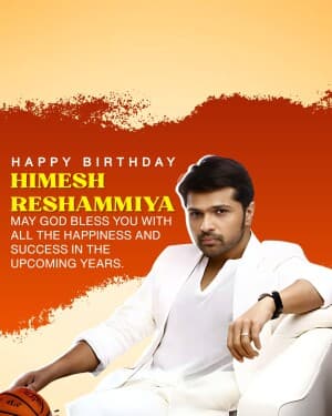 Himesh Reshammiya Birthday poster