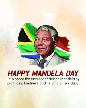 Nelson Mandela International Day banner