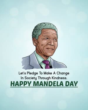 Nelson Mandela International Day poster