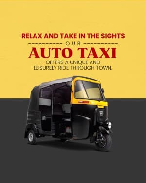 Taxi Service marketing poster